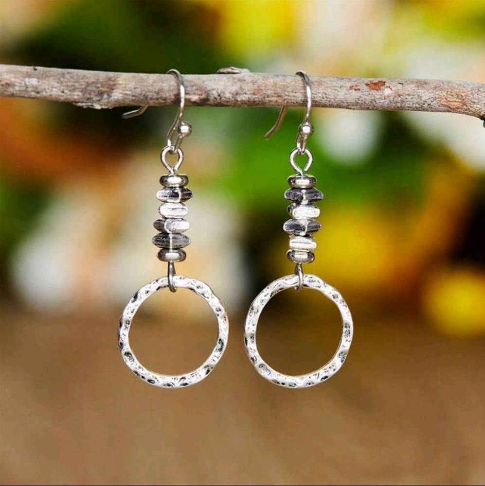 Elegant Silver Hoop Earrings
